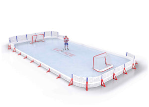 EZ ICE PRO Home Arena System ™ – New Rink: [PRO // 25ft * 50ft // Arena-Classic-Double // Round Corners // No Bumpers] - 025050ACDRXX