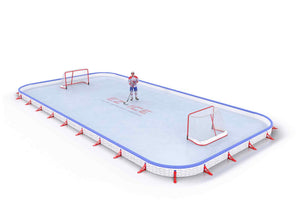 EZ ICE PRO Home Arena System ™ – Upgrade from [ORG // 20ft * 40ft // Classic-Classic-Classic // Square Corners // No Bumpers] to [ORG // 25ft * 50ft // Classic-Classic-Classic // Round Corners // With Bumpers] - WUP000002600