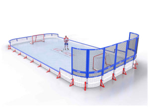 EZ ICE PRO Home Arena System ™ – Upgrade from [PRO // 25ft * 50ft // Double-Classic-Classic // Round Corners // With Bumpers] to [PRO // 25ft * 50ft // Double-Classic-Net // Round Corners // With Bumpers] - WUP000002470