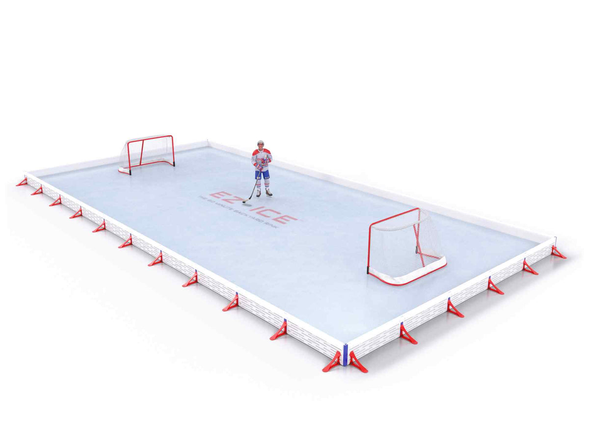 EZ ICE PRO Home Arena System ™ – Upgrade from [ORG // 20ft * 40ft // Classic-Classic-Classic // Square Corners // No Bumpers] to [ORG // 25ft * 45ft // Classic-Classic-Classic // Square Corners // No Bumpers] - WUP000017479