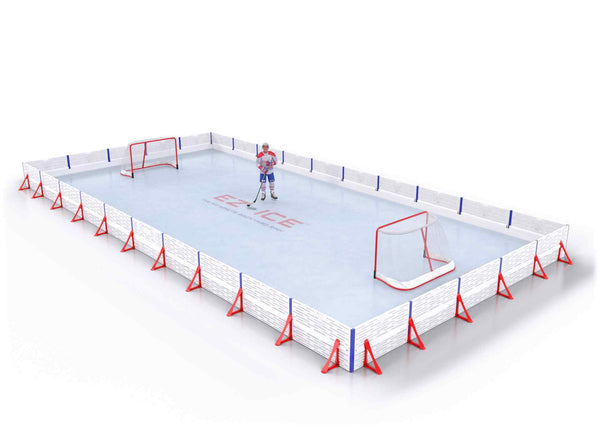 EZ ICE PRO Home Arena System ™ – Upgrade from [ORG // 25ft * 40ft // Classic-Classic-Classic // Square Corners // No Bumpers] to [ORG // 25ft * 40ft // Double-Double-Double // Square Corners // No Bumpers] - WUP000034712