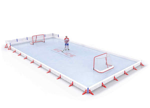 EZ ICE PRO Home Arena System ™ – New Rink: [PRO // 25ft * 50ft // Double-Classic-Classic // Square Corners // No Bumpers] - 025050DCCSXX
