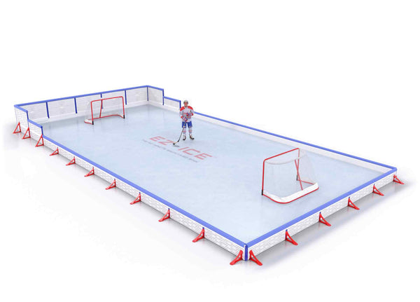 EZ ICE PRO Home Arena System ™ – Upgrade from [ORG // 20ft * 50ft // Classic-Classic-Classic // Square Corners // No Bumpers] to [ORG // 25ft * 50ft // Arena-Classic-Classic // Square Corners // With Bumpers] - WUP000003817