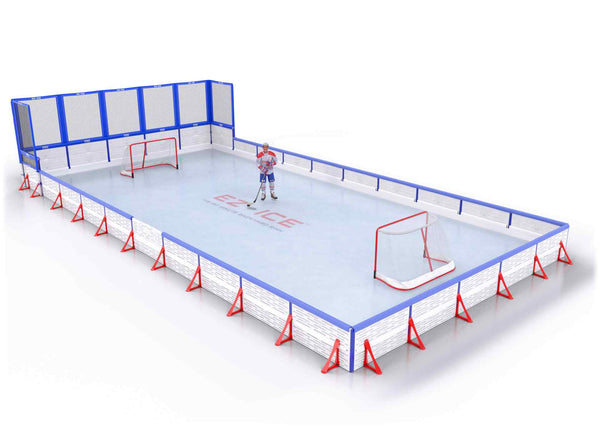 EZ ICE PRO Home Arena System ™ – Upgrade from [PRO // 25ft * 40ft // Double-Double-Double // Square Corners // No Bumpers] to [PRO // 25ft * 40ft // Net-Double-Double // Square Corners // With Bumpers] - WUP000023552
