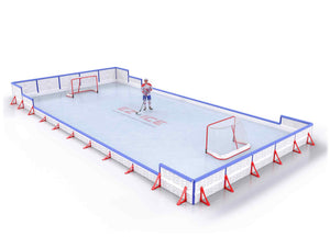 EZ ICE PRO Home Arena System ™ – Upgrade from [ORG // 30ft * 60ft // Classic-Classic-Classic // Square Corners // No Bumpers] to [ORG // 25ft * 55ft // Arena-Classic-Double // Square Corners // With Bumpers] - WUP000036675