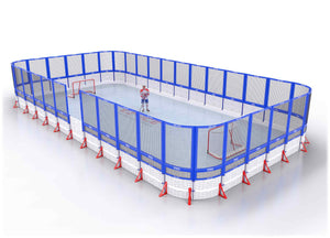 EZ ICE PRO Home Arena System ™ – Upgrade from [PRO // 30ft * 60ft // Net-Classic-Net // Round Corners // No Bumpers] to [PRO // 30ft * 60ft // Net-Net-Net // Round Corners // No Bumpers] - WUP000006008