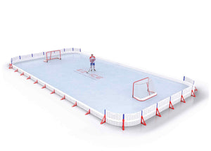 EZ ICE PRO Home Arena System ™ – New Rink: [PRO // 30ft * 45ft // Double-Classic-Double // Round Corners // No Bumpers] - 030045DCDRXX