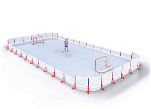 EZ ICE PRO Home Arena System ™ – New Rink: [PRO // 30ft * 60ft // Arena-Double-Arena // Round Corners // No Bumpers] - 030060ADARXX