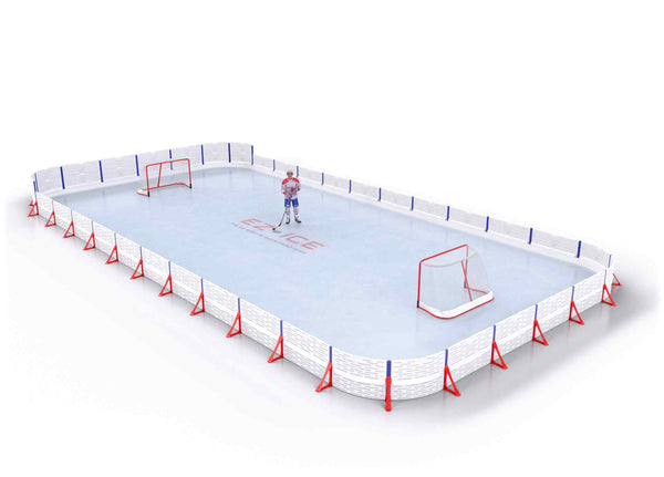 EZ ICE PRO Home Arena System ™ – Upgrade from [PRO // 30ft * 40ft // Classic-Classic-Double // Round Corners // With Bumpers] to [PRO // 35ft * 40ft // Arena-Double-Double // Round Corners // No Bumpers] - WUP000036169