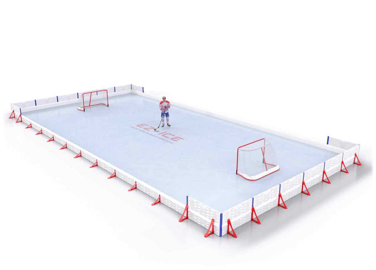 EZ ICE PRO Home Arena System ™ – Upgrade from [ORG // 30ft * 60ft // Classic-Classic-Classic // Square Corners // No Bumpers] to [ORG // 30ft * 60ft // Double-Classic-Double // Square Corners // No Bumpers] - WUP000016755