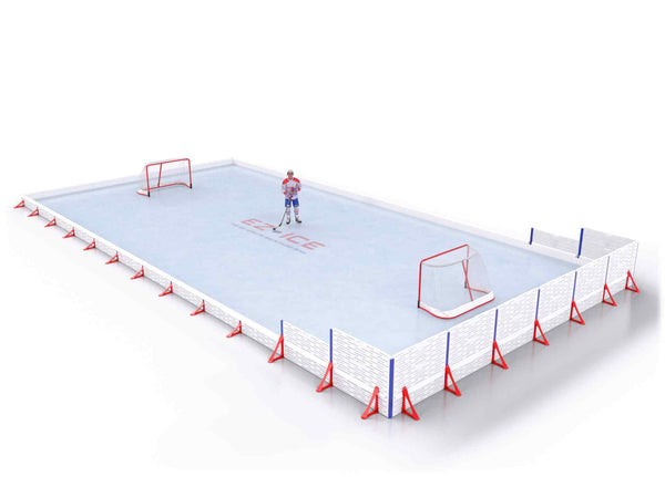 EZ ICE PRO Home Arena System ™ – New Rink: [PRO // 30ft * 60ft // Classic-Classic-Arena // Square Corners // No Bumpers] - 030060CCASXX