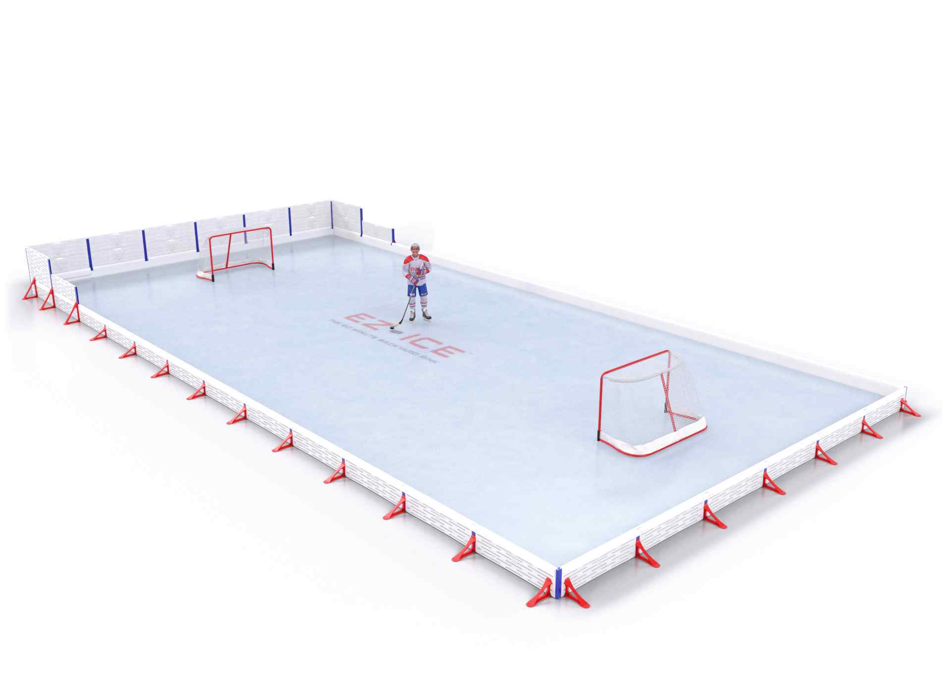 EZ ICE PRO Home Arena System ™ – New Rink: [PRO // 30ft * 60ft // Arena-Classic-Classic // Square Corners // No Bumpers] - 030060ACCSXX