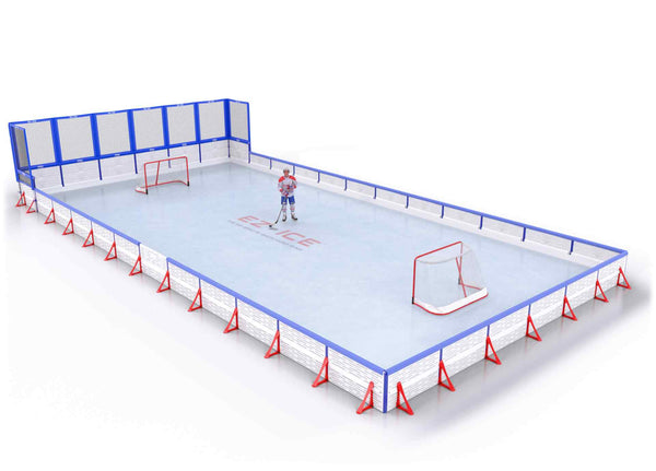EZ ICE PRO Home Arena System ™ – Upgrade from [PRO // 25ft * 30ft // Net-Double-Double // Square Corners // No Bumpers] to [PRO // 30ft * 35ft // Net-Double-Double // Square Corners // With Bumpers] - WUP000022921