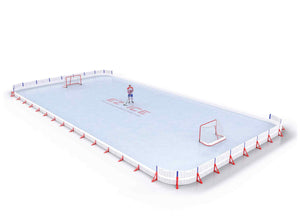 EZ ICE PRO Home Arena System ™ – New Rink: [PRO // 40ft * 100ft // Double-Classic-Double // Round Corners // No Bumpers] - 040100DCDRXX