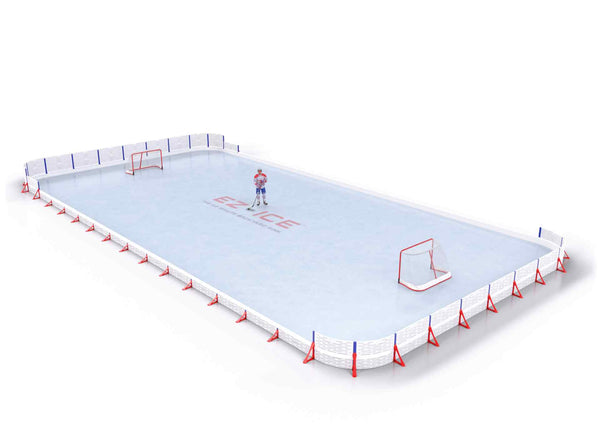 EZ ICE PRO Home Arena System ™ – Upgrade from [PRO // 40ft * 55ft // Arena-Classic-Classic // Round Corners // No Bumpers] to [PRO // 40ft * 55ft // Arena-Classic-Double // Round Corners // No Bumpers] - WUP000024687