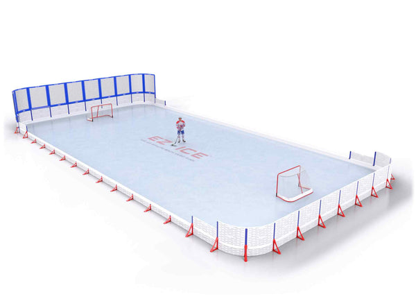EZ ICE PRO Home Arena System ™ – Upgrade from [PRO // 30ft * 60ft // Double-Classic-Double // Round Corners // With Bumpers] to [PRO // 40ft * 80ft // Net-Classic-Arena // Round Corners // No Bumpers] - WUP000002783