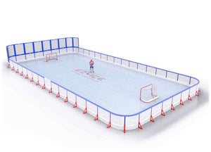 EZ ICE PRO Home Arena System ™ – New Rink: [PRO // 40ft * 80ft // Net-Arena-Arena // Round Corners // With Bumpers] - 040080NAARBX