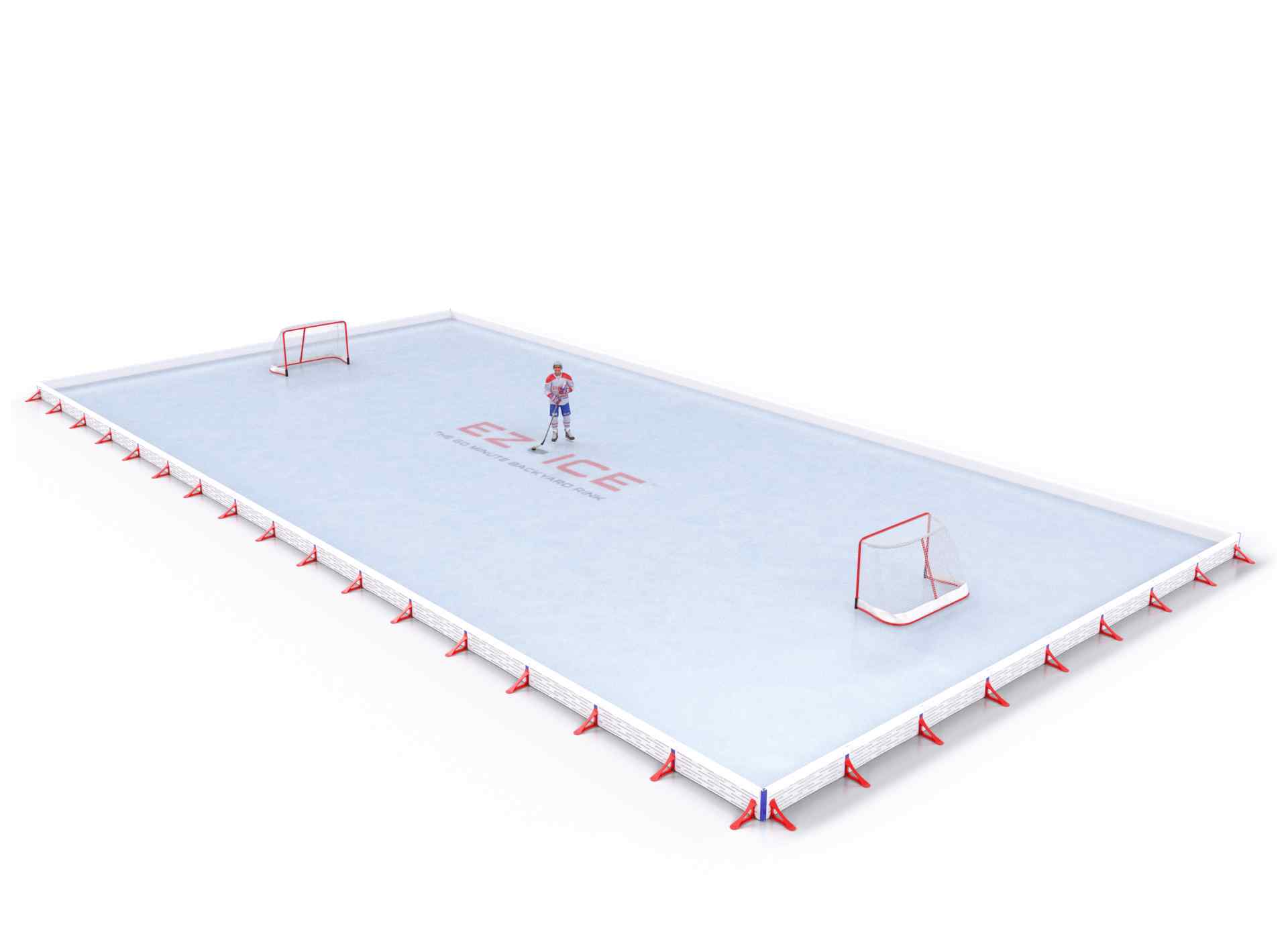 EZ ICE PRO Home Arena System ™ – Upgrade from [ORG // 30ft * 50ft // Classic-Classic-Classic // Square Corners // No Bumpers] to [ORG // 35ft * 55ft // Classic-Classic-Classic // Square Corners // No Bumpers] - WUP000026954