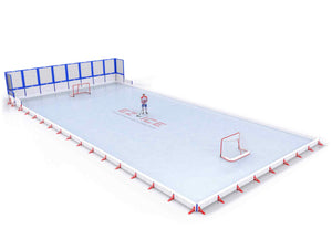 EZ ICE PRO Home Arena System ™ – Upgrade from [ORG // 30ft * 60ft // Classic-Classic-Classic // Square Corners // No Bumpers] to [ORG // 35ft * 75ft // Net-Classic-Classic // Square Corners // No Bumpers] - WUP000002580