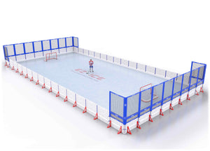 EZ ICE PRO Home Arena System ™ – New Rink: [PRO // 40ft * 80ft // Net-Arena-Net // Square Corners // No Bumpers] - 040080NANSXX