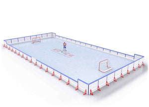 EZ ICE PRO Home Arena System ™ – New Rink: [PRO // 40ft * 80ft // Arena-Double-Arena // Square Corners // With Bumpers] - 040080ADASBX