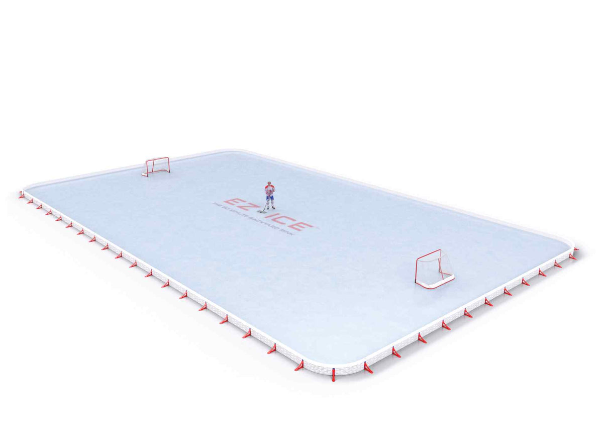 EZ ICE PRO Home Arena System ™ – New Rink: [PRO // 60ft * 100ft // Classic-Classic-Classic // Round Corners // No Bumpers] - 060100CCCRXX