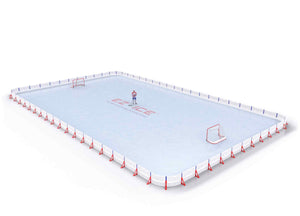 EZ ICE PRO Home Arena System ™ – Upgrade from [PRO // 60ft * 100ft // Double-Classic-Double // Round Corners // No Bumpers] to [PRO // 60ft * 80ft // Double-Double-Double // Round Corners // No Bumpers] - WUP000003499