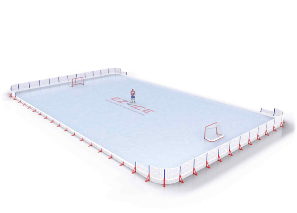 EZ ICE PRO Home Arena System ™ – Upgrade from [PRO // 50ft * 105ft // Classic-Classic-Classic // Round Corners // No Bumpers] to [PRO // 60ft * 115ft // Arena-Classic-Arena // Round Corners // No Bumpers] - WUP000004136
