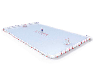 EZ ICE PRO Home Arena System ™ – New Rink: [PRO // 60ft * 100ft // Double-Classic-Double // Round Corners // No Bumpers] - 060100DCDRXX