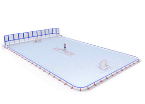 EZ ICE PRO Home Arena System ™ – Upgrade from [ORG // 25ft * 50ft // Classic-Classic-Classic // Square Corners // No Bumpers] to [ORG // 50ft * 75ft // Net-Classic-Classic // Round Corners // With Bumpers] - WUP000002986