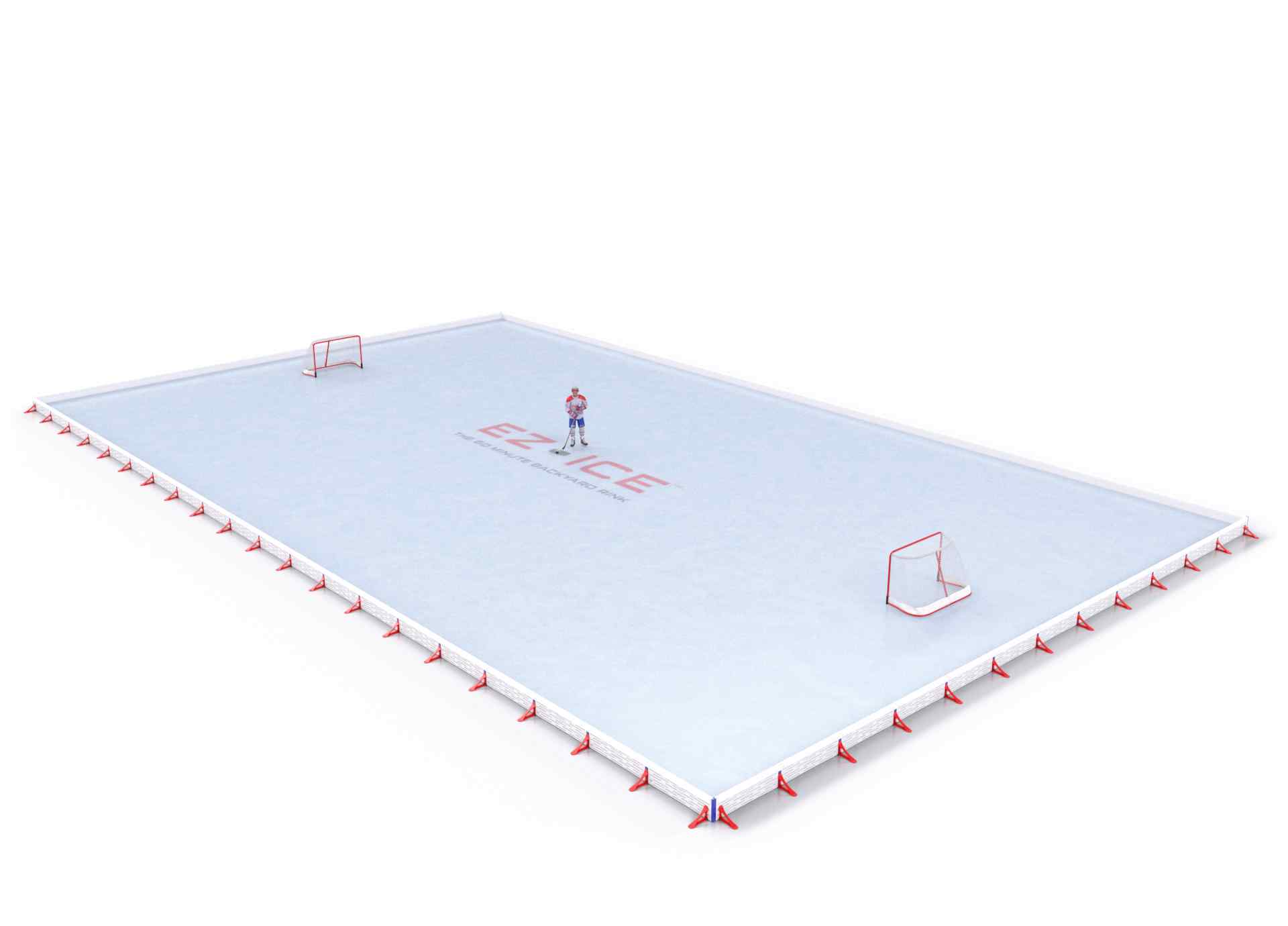 EZ ICE PRO Home Arena System ™ – Upgrade from [PRO // 50ft * 90ft // Classic-Classic-Classic // Square Corners // No Bumpers] to [PRO // 55ft * 95ft // Classic-Classic-Classic // Square Corners // No Bumpers] - WUP000023288
