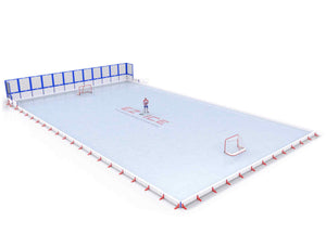 EZ ICE PRO Home Arena System ™ – New Rink: [PRO // 60ft * 100ft // Net-Classic-Classic // Square Corners // No Bumpers] - 060100NCCSXX