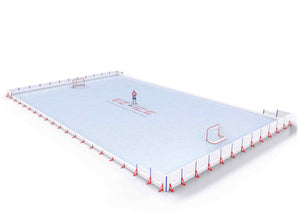 EZ ICE PRO Home Arena System ™ – New Rink: [PRO // 60ft * 100ft // Double-Classic-Arena // Square Corners // No Bumpers] - 060100DCASXX