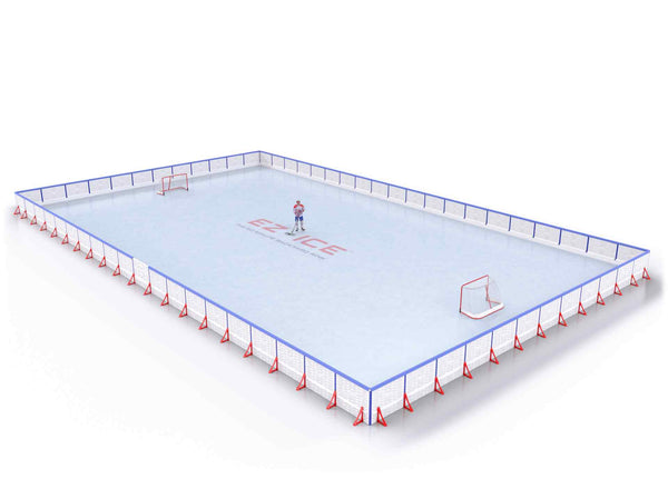 EZ ICE PRO Home Arena System ™ – New Rink: [PRO // 60ft * 100ft // Arena-Arena-Arena // Square Corners // With Bumpers] - 060100AAASBX