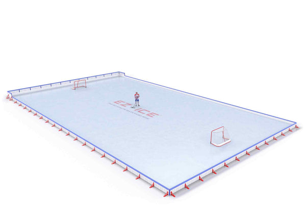 EZ ICE PRO Home Arena System ™ – New Rink: [PRO // 60ft * 100ft // Double-Classic-Classic // Square Corners // With Bumpers] - 060100DCCSBX
