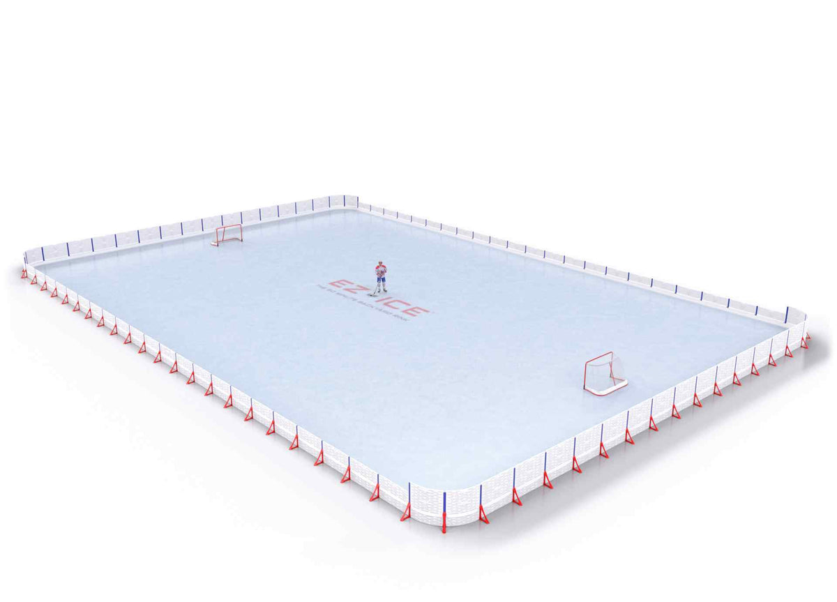 EZ ICE PRO Home Arena System ™ – New Rink: [PRO // 80ft * 135ft // Arena-Double-Arena // Round Corners // No Bumpers] - 080135ADARXX