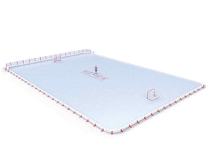 EZ ICE PRO Home Arena System ™ – New Rink: [PRO // 80ft * 120ft // Arena-Classic-Classic // Round Corners // No Bumpers] - 080120ACCRXX