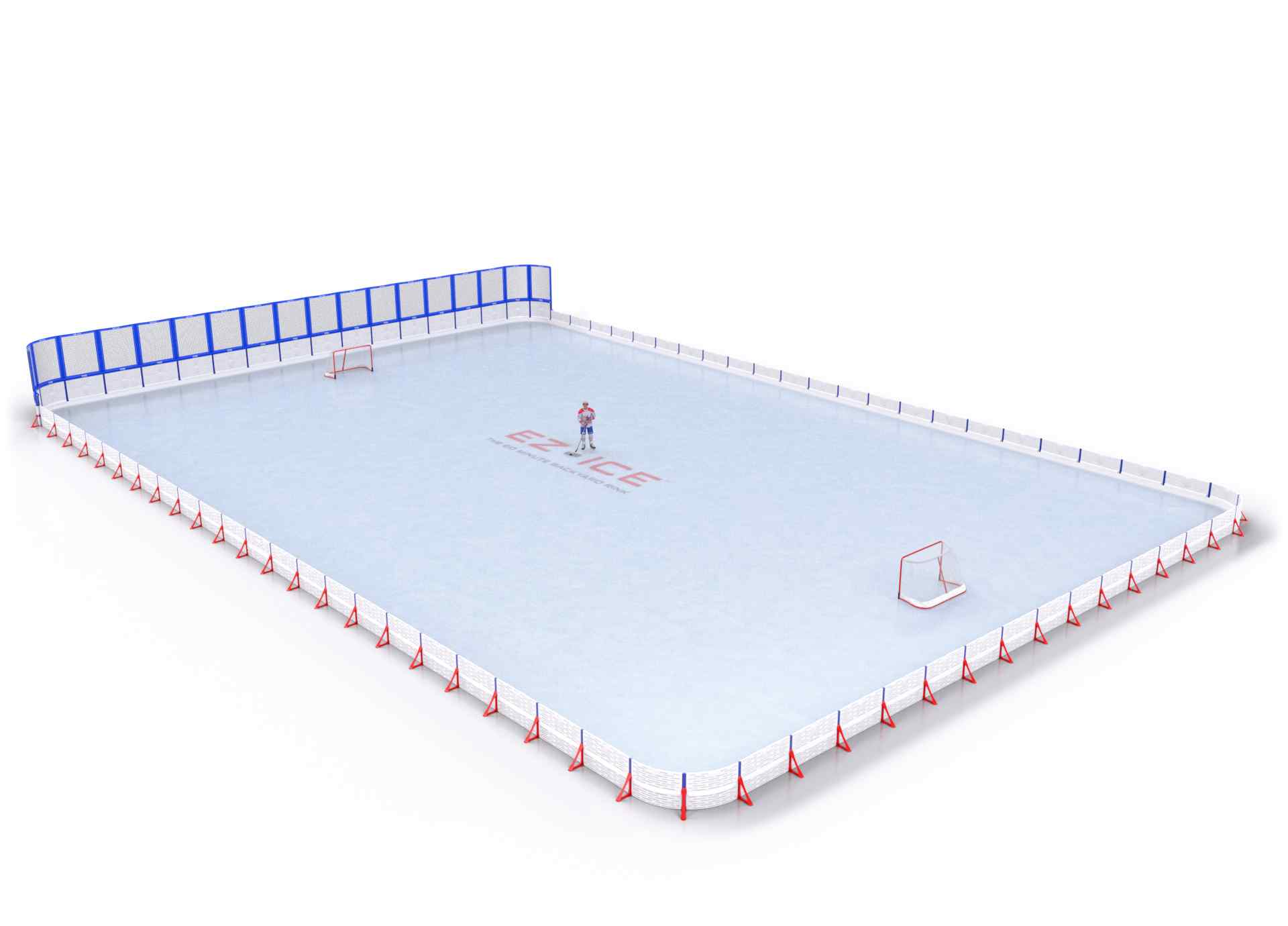 EZ ICE PRO Home Arena System ™ – Upgrade from [PRO // 80ft * 120ft // Double-Double-Double // Round Corners // No Bumpers] to [PRO // 80ft * 120ft // Net-Double-Double // Round Corners // No Bumpers] - WUP000025580