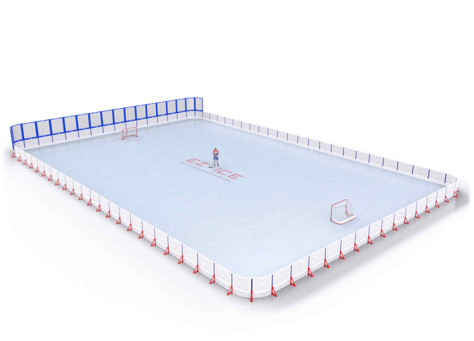 EZ ICE PRO Home Arena System ™ – New Rink: [PRO // 80ft * 180ft // Net-Arena-Arena // Round Corners // No Bumpers] - 080180NAARXX