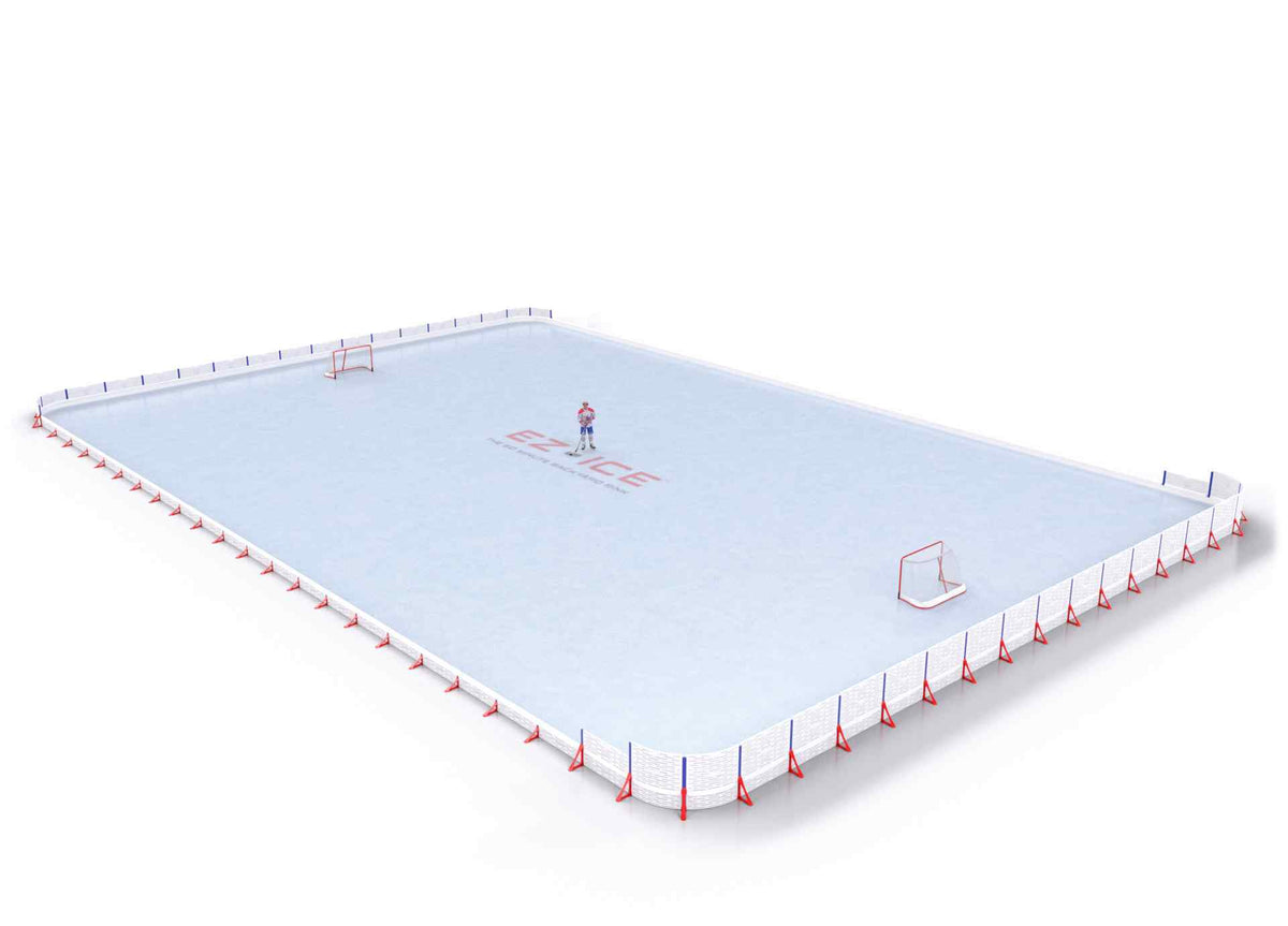 EZ ICE PRO Home Arena System ™ – New Rink: [PRO // 80ft * 120ft // Double-Classic-Arena // Round Corners // No Bumpers] - 080120DCARXX