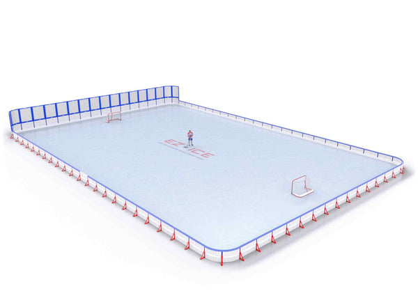 EZ ICE PRO Home Arena System ™ – Upgrade from [PRO // 80ft * 120ft // Double-Double-Double // Round Corners // No Bumpers] to [PRO // 80ft * 120ft // Net-Double-Double // Round Corners // With Bumpers] - WUP000023840