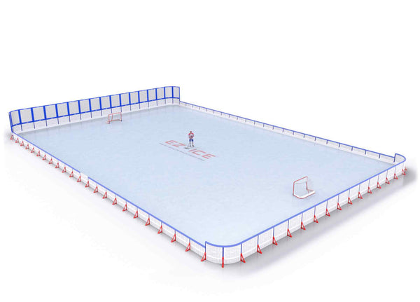 EZ ICE PRO Home Arena System ™ – Upgrade from [PRO // 70ft * 150ft // Arena-Double-Arena // Round Corners // No Bumpers] to [PRO // 70ft * 150ft // Net-Double-Arena // Round Corners // With Bumpers] - WUP000022795