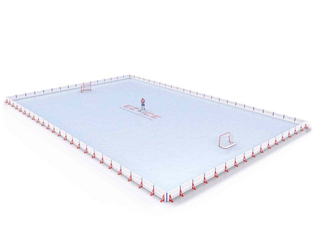 EZ ICE PRO Home Arena System ™ – New Rink: [PRO // 80ft * 150ft // Double-Double-Double // Square Corners // No Bumpers] - 080150DDDSXX