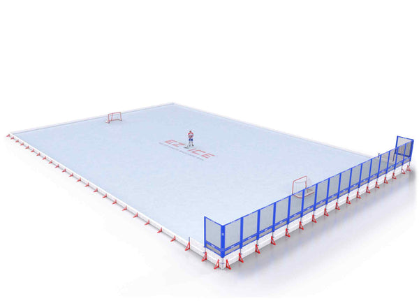 EZ ICE PRO Home Arena System ™ – Upgrade from [ORG // 80ft * 80ft // Classic-Classic-Classic // Square Corners // No Bumpers] to [ORG // 80ft * 80ft // Classic-Classic-Net // Square Corners // No Bumpers] - WUP000011075