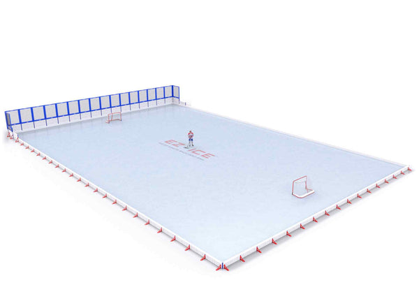 EZ ICE PRO Home Arena System ™ – Upgrade from [PRO // 40ft * 80ft // Classic-Classic-Classic // Round Corners // No Bumpers] to [ORG // 80ft * 120ft // Net-Classic-Classic // Square Corners // No Bumpers] - WUP000035774