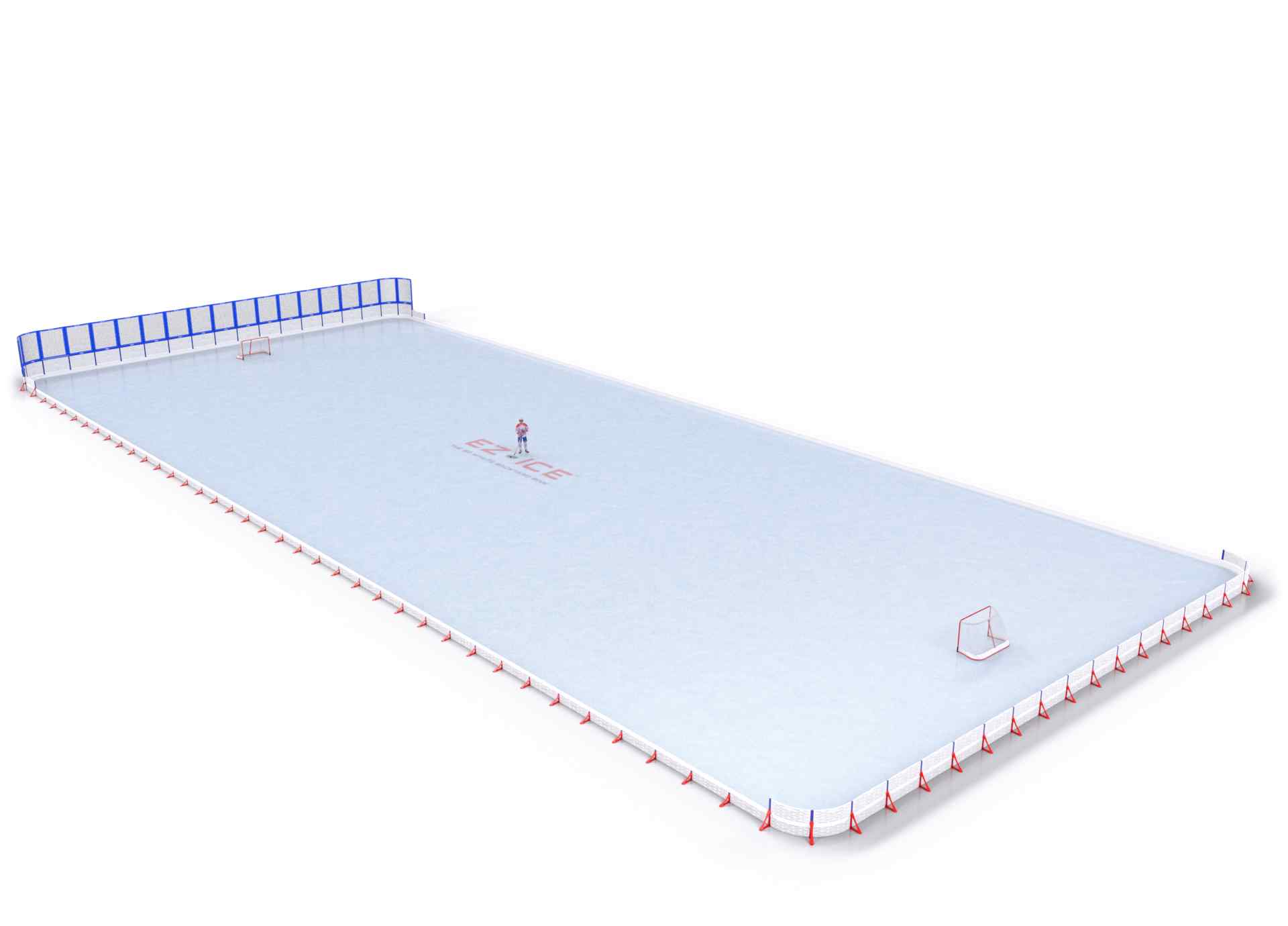 EZ ICE PRO Home Arena System ™ – New Rink: [PRO // 85ft * 200ft // Net-Classic-Double // Round Corners // No Bumpers] - 085200NCDRXX
