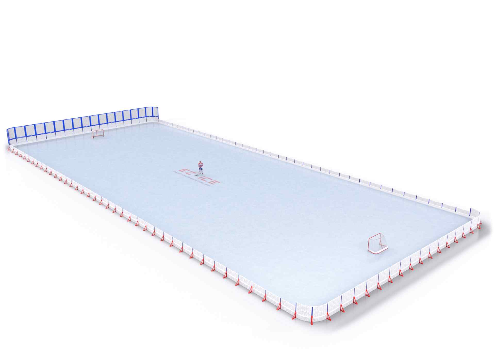 EZ ICE PRO Home Arena System ™ – Upgrade from [PRO // 95ft * 165ft // Arena-Double-Arena // Round Corners // No Bumpers] to [PRO // 95ft * 165ft // Net-Double-Arena // Round Corners // No Bumpers] - WUP000023986