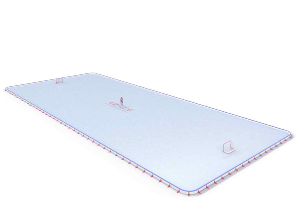 EZ ICE PRO Home Arena System ™ – New Rink: [PRO // 100ft * 200ft // Classic-Classic-Classic // Round Corners // With Bumpers] - 100200CCCRBX