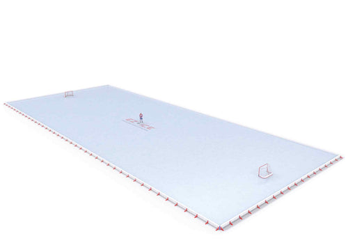 EZ ICE PRO Home Arena System ™ – New Rink: [PRO // 100ft * 100ft // Classic-Classic-Classic // Square Corners // No Bumpers] - 100100CCCSXX