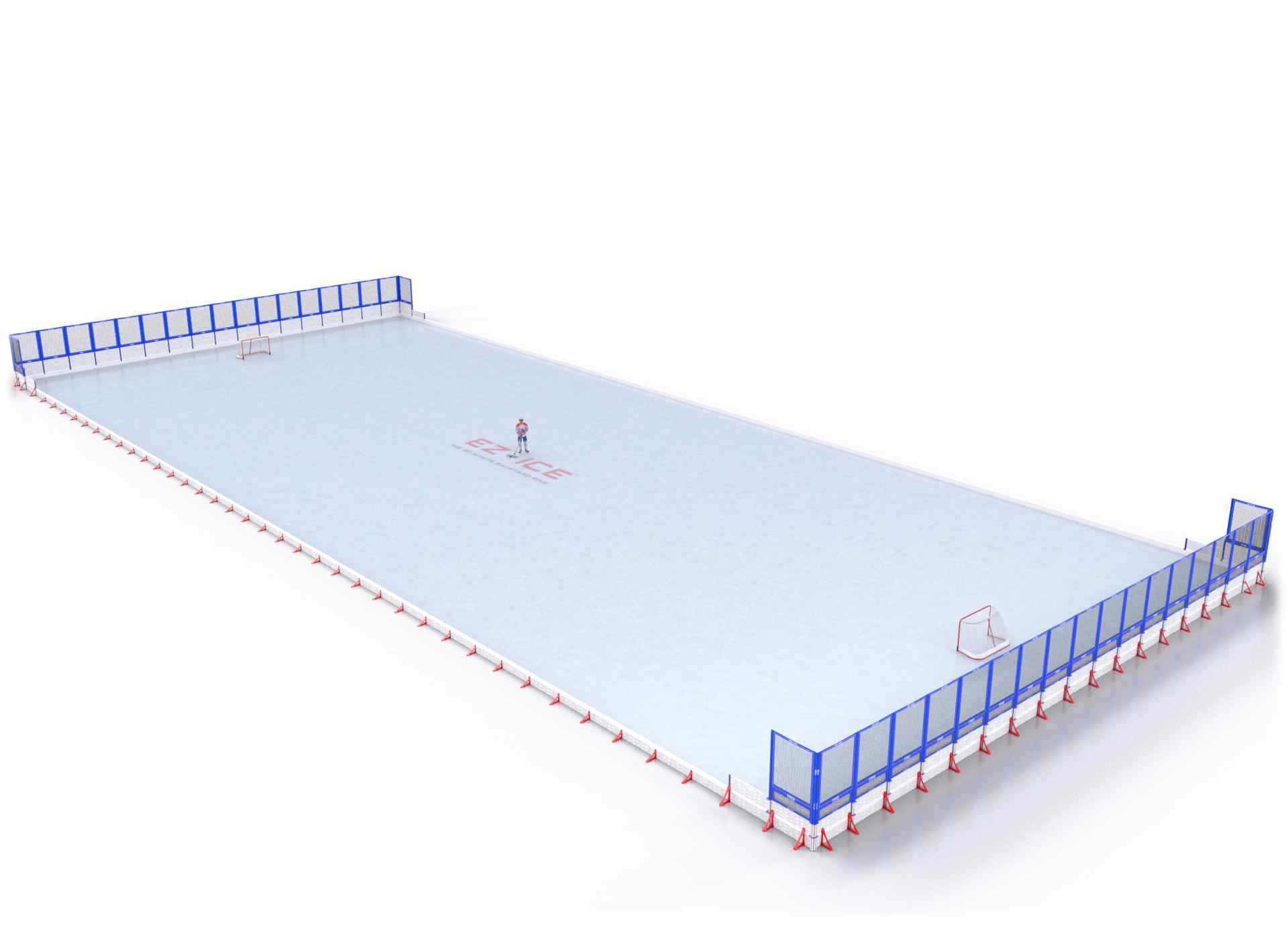 EZ ICE PRO Home Arena System ™ – New Rink: [PRO // 85ft * 190ft // Net-Classic-Net // Square Corners // No Bumpers] - 085190NCNSXX